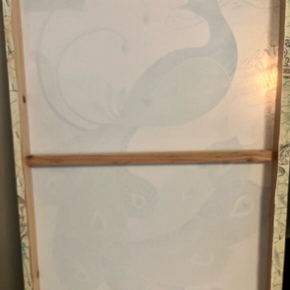 Peacock canvas art with jewels - Picture 5 of 5